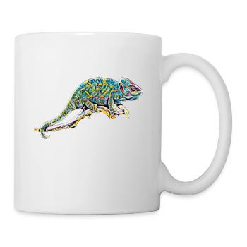 caméléon - Mug blanc - blanc - Droite