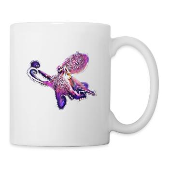 pieuvre - Mug blanc - blanc - Droite