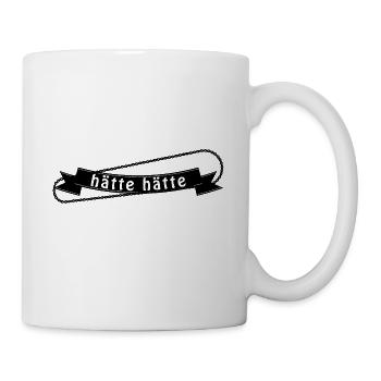 hätte hätte Fahrradkette - Tasse - Weiß - Rechts