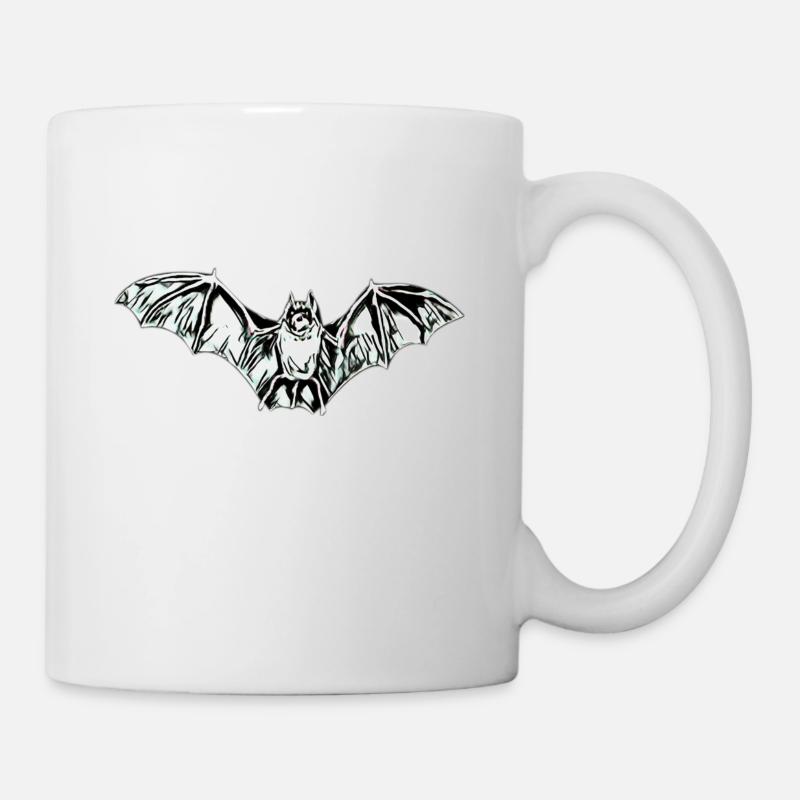Fledermaus - Tasse - Weiß