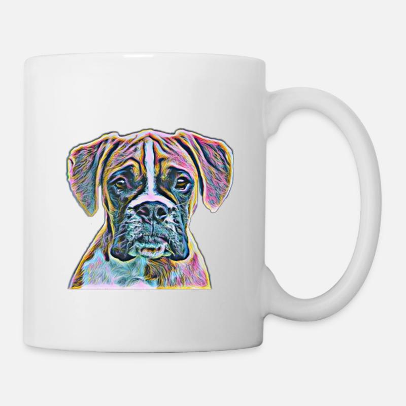 Boxer Hunde - Tasse - Weiß