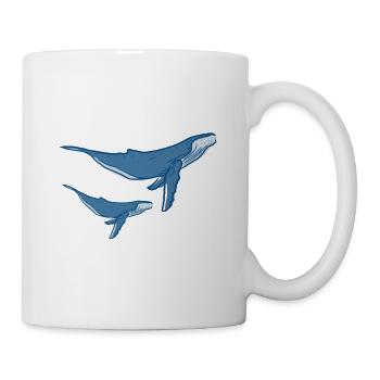 Wale - Tasse - Weiß - Rechts