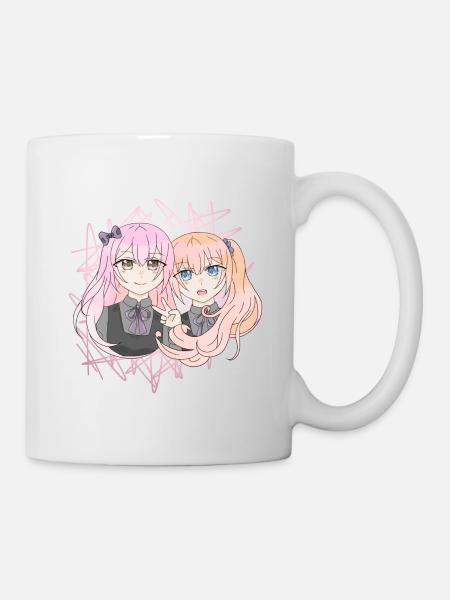 Filles manga - Mug blanc - blanc