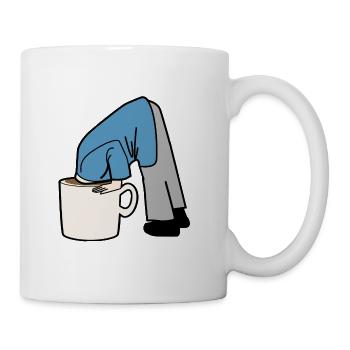 café - Mug blanc - blanc - Droite