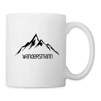 Wandersmann Berge - Tasse - Weiß - Rechts