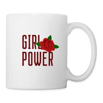 GIRL POWER Shirt - Tasse - Weiß - Rechts