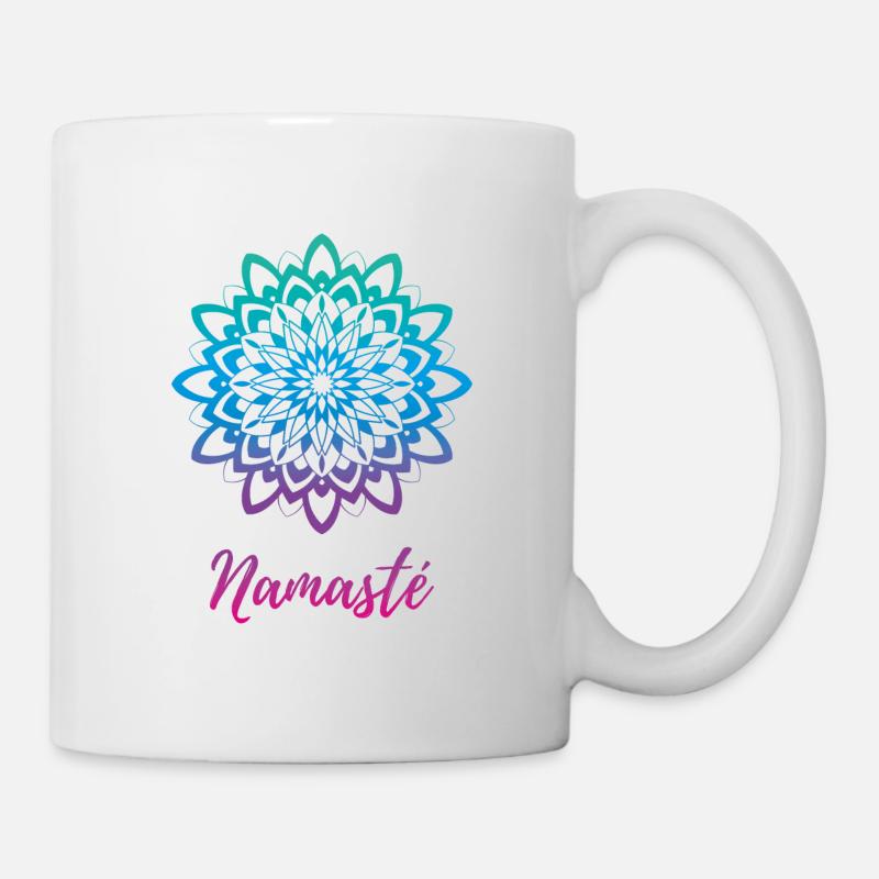 Mandala Namaste - Mug - white