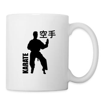 Karate - Tasse - Weiß - Rechts