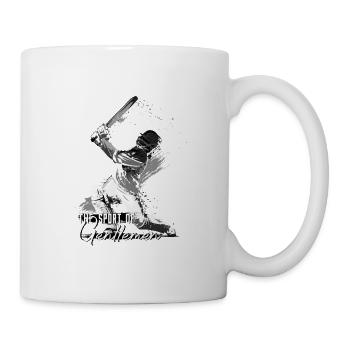 Cricket, Sport für Gentlemen - Tasse - Weiß - Rechts