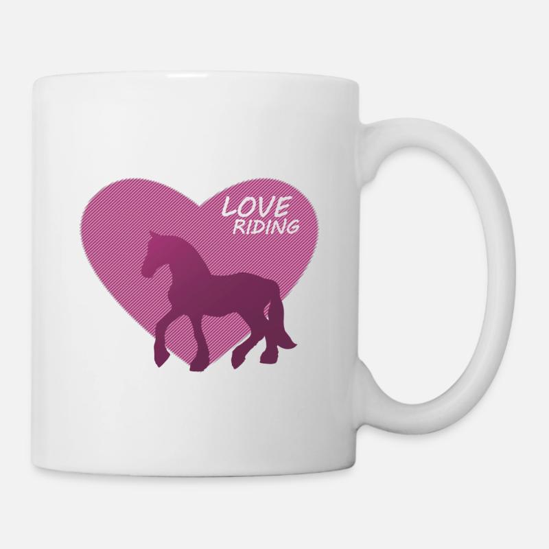 Pferd Pferde Reiten Reitsport Pony Western - Tasse - Weiß