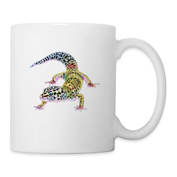 Gecko - Tasse - Weiß - Rechts