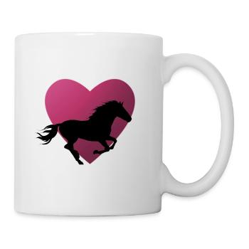 Cheval chevaux équitation équestre poney western - Mug blanc - blanc - Droite