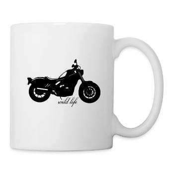 Motorcycle wildlife - Mug - white - Right