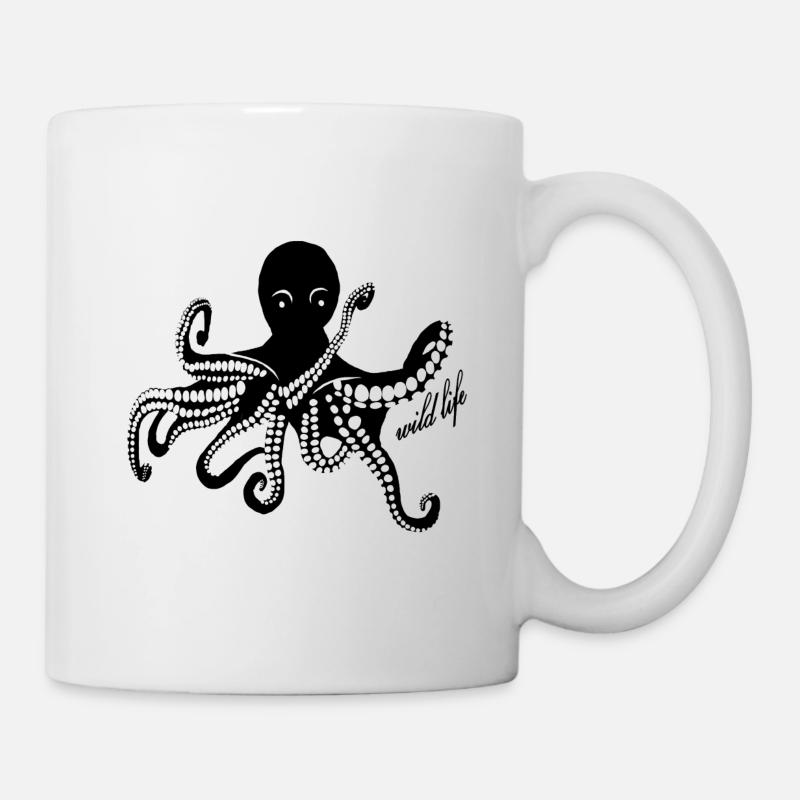 Faune de poulpe - Mug blanc - blanc