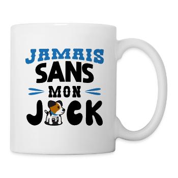 Jamais Sans Mon Jack Russel Pour Propiétaire Chien - Mug blanc - blanc - Droite