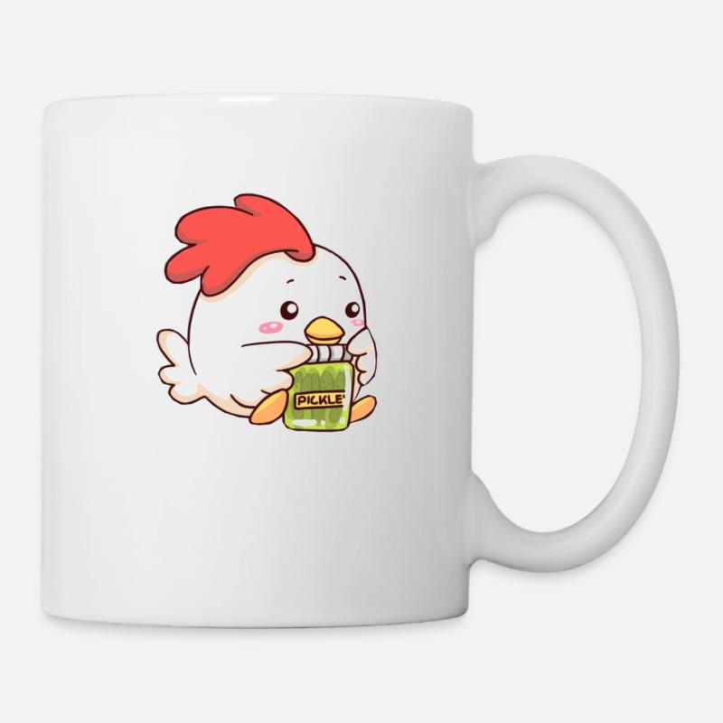 Gurkenemote - Tasse - Weiß