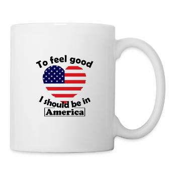 États Unis - Mug blanc - blanc - Droite