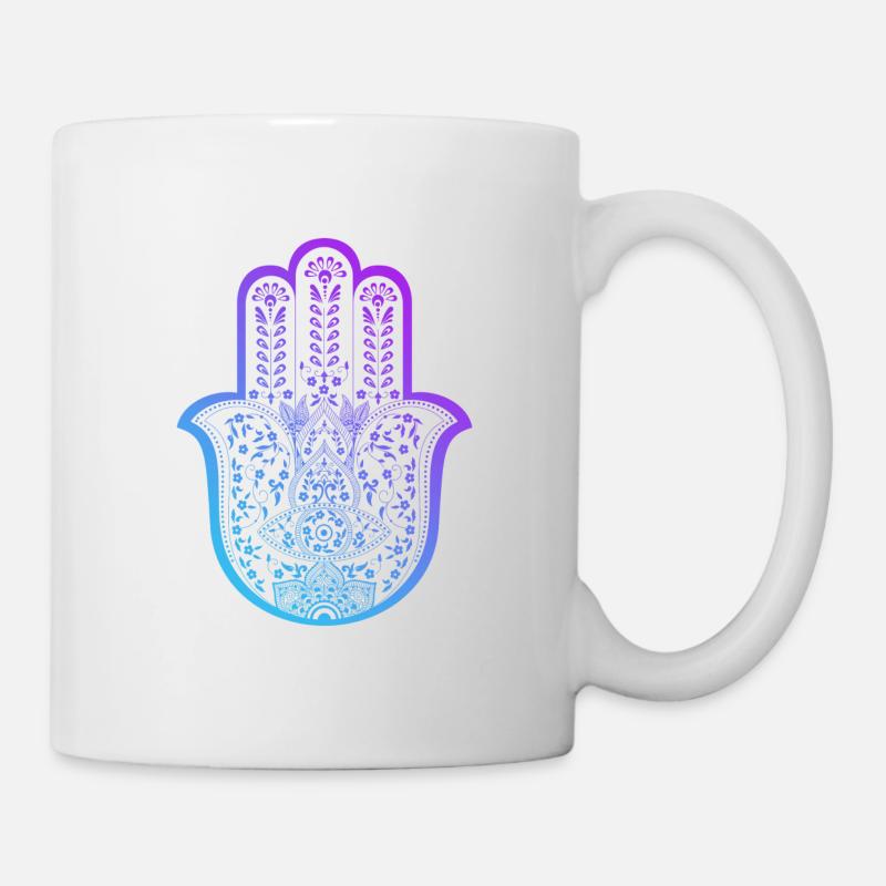Hamsa Hand midnight - Mug blanc - blanc