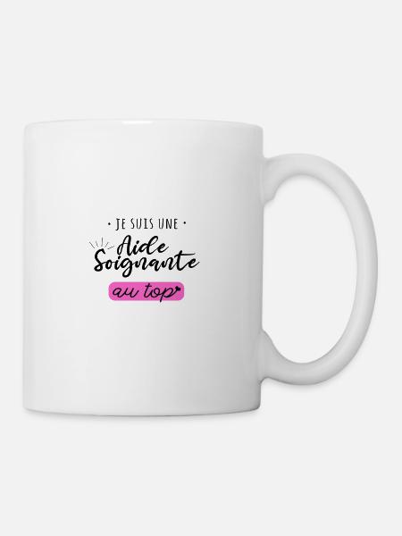 Je suis une aide soignante au top - Mug blanc - blanc