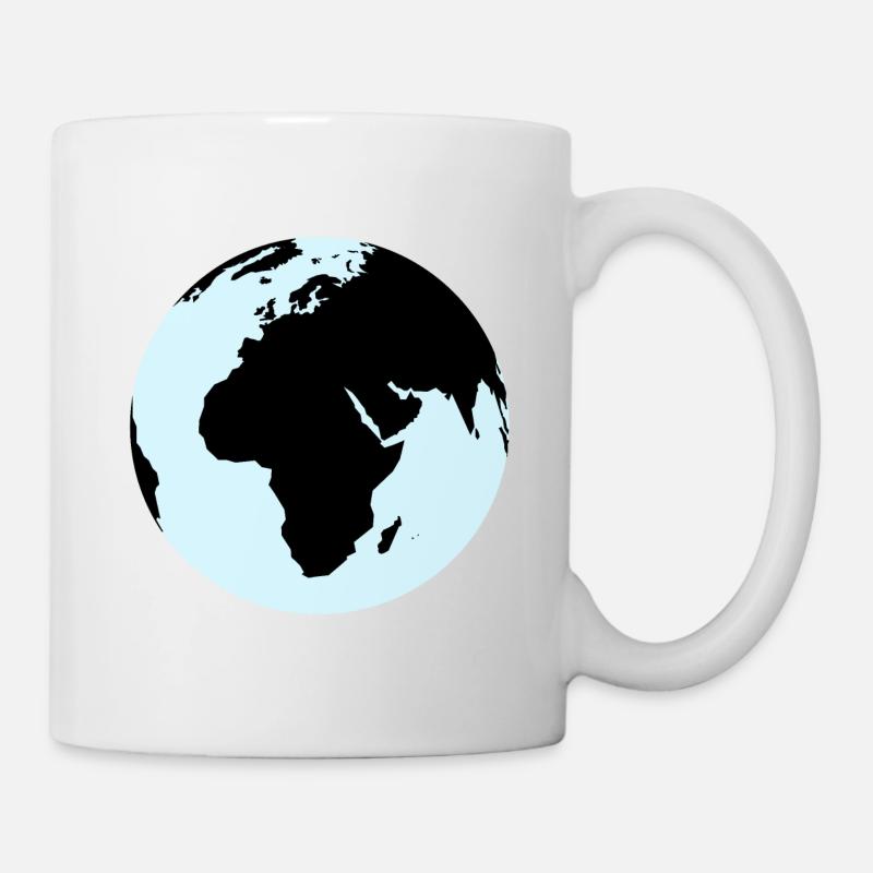 Carte du monde - géographie - planète - Mug blanc - blanc