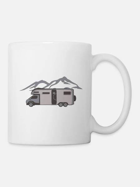 Camping camping-car - Mug blanc - blanc