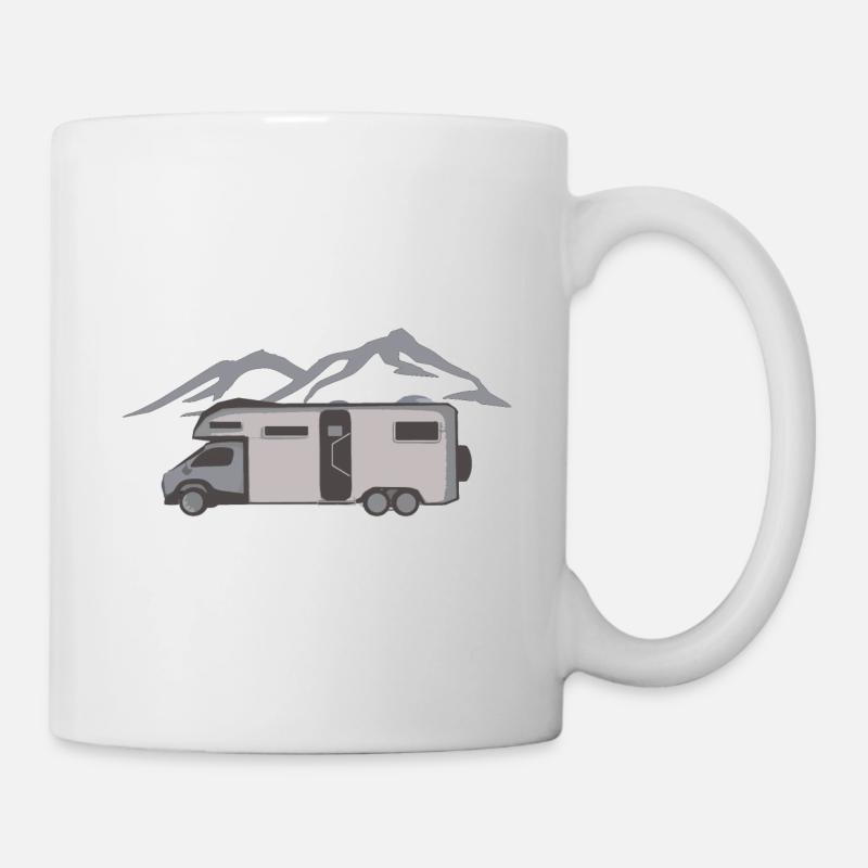 Camping Kastenwagen Camper - Tasse - Weiß