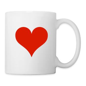 Heart Red - Tasse - Weiß - Rechts