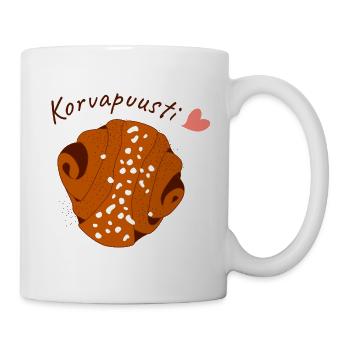 Rouleaux finlandais à la cannelle - Korvapuustit - Mug blanc - blanc - Droite