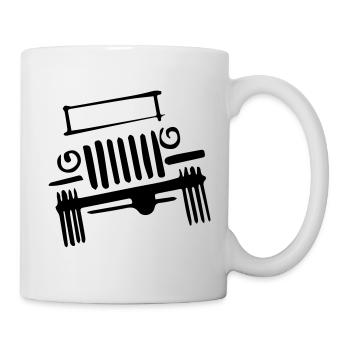 Vieille Jeep - Mug blanc - blanc - Droite