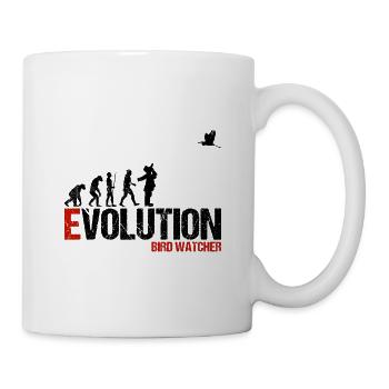 Bird Watcher Bird Watch Evolution Funny - Mug - white - Right