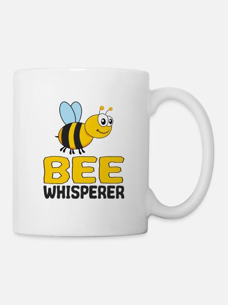 Bienen Flüsterer Biene Kleine Comic für Mädchen - Tasse - Weiß