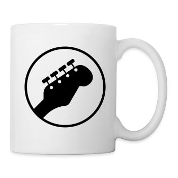 Icône de guitare basse - Mug blanc - blanc - Droite