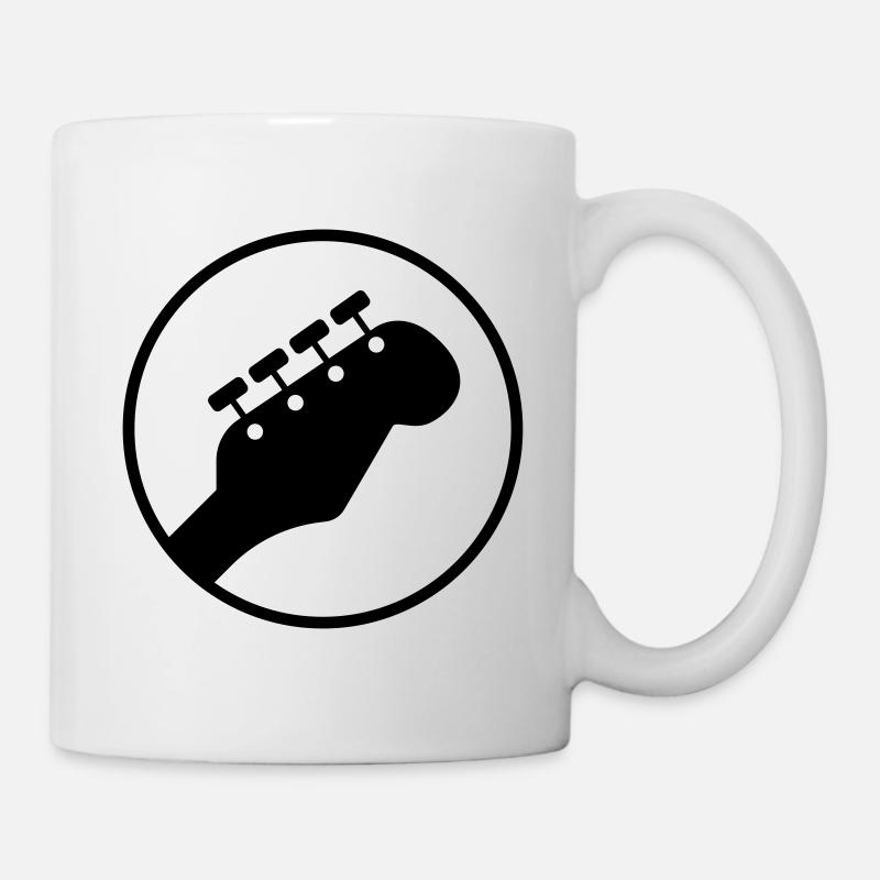 Icône de guitare basse - Mug blanc - blanc