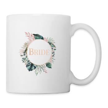 Team Bride Palme Greenery 1 - Mug - white - Right