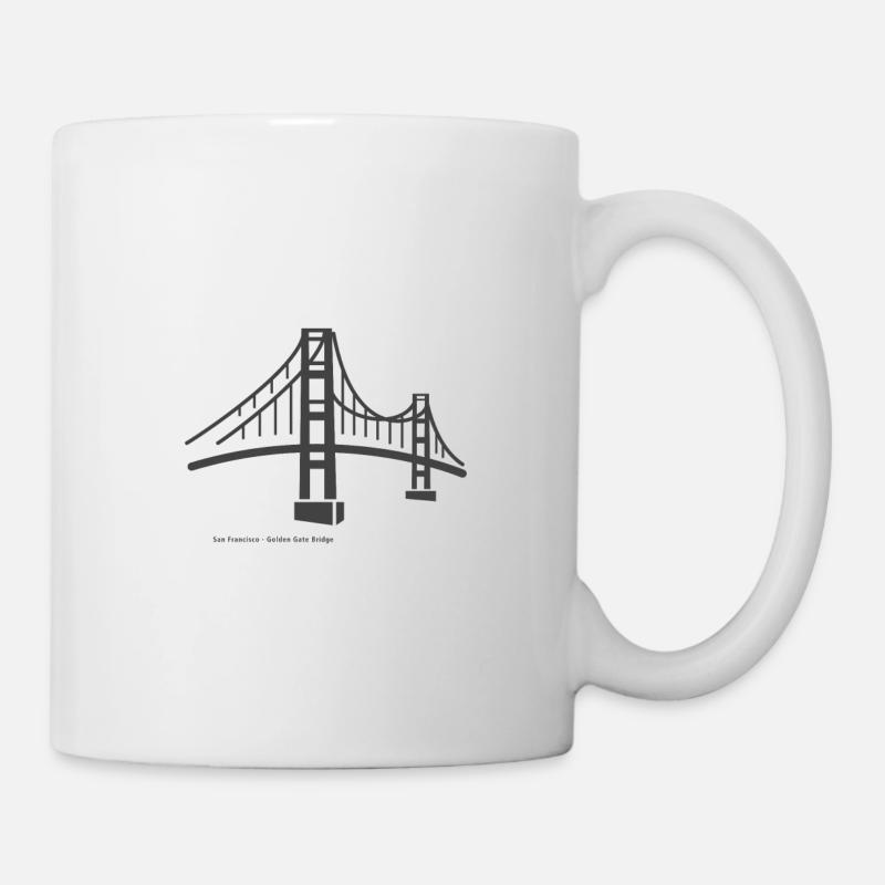 San Francisco Golden Gate Bridge Icon - Mug - white