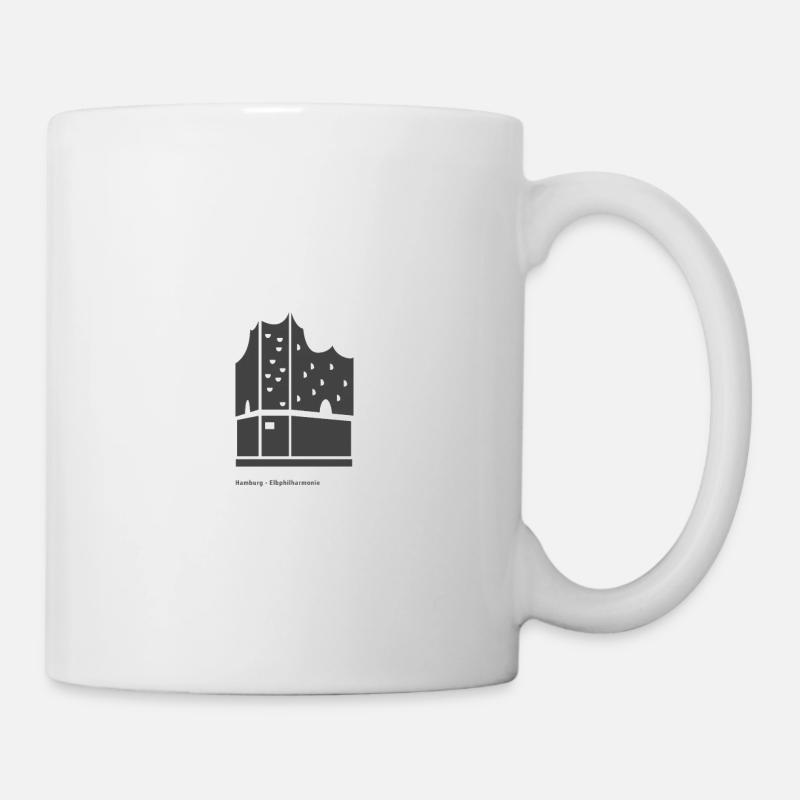 Hamburg Elbphilharmonie Icon - Tasse - Weiß