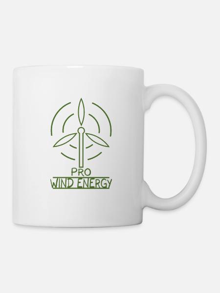 L'énergie éolienne éolienne l'énergie éolienne - Mug blanc - blanc