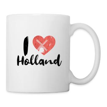 I love Holland Netherlands Windmill Windmill Windmill - Mug - white - Right