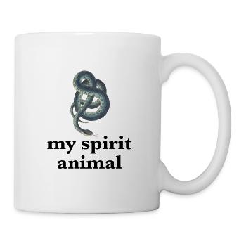 Schlange - Tasse - Weiß - Rechts