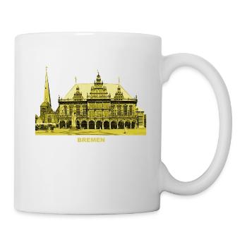 Bremen Town Hall Roland Hanseatic City Germany - Mug - white - Right