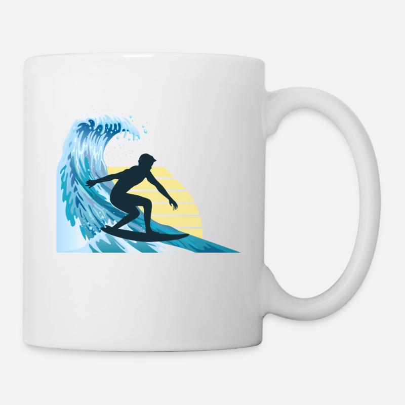 Surfing surfer surfing - Mug - white