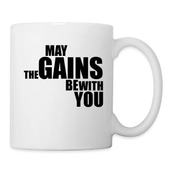 Que les gains soient avec vous - Mug blanc - blanc - Droite