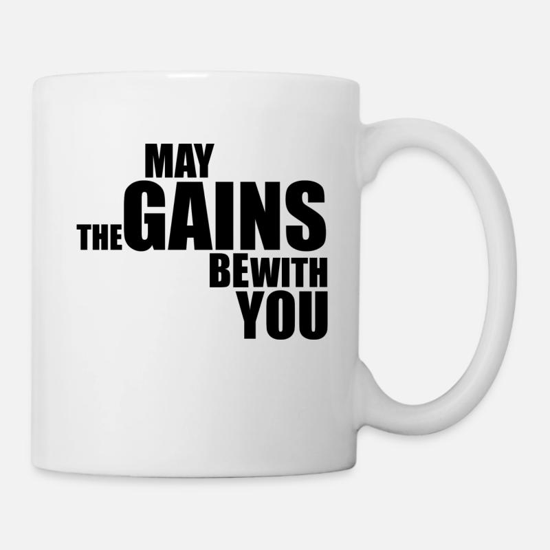 Que les gains soient avec vous - Mug blanc - blanc
