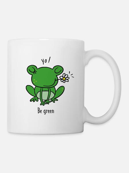 Grün sein - Tasse - Weiß