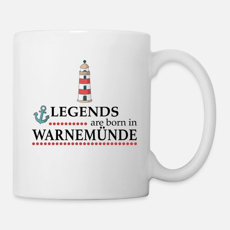 Tolles Design von Warnemünde - Tasse - Weiß