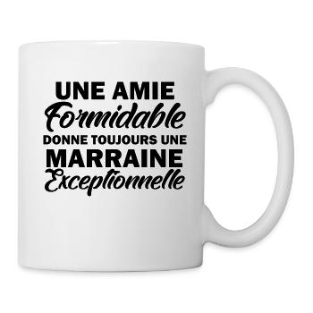 amie formidable donne une marraine exceptionnelle - Mug blanc - blanc - Droite