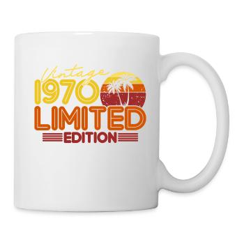 1970 geboren Vintage 1970 Retro Geschenk - Tasse - Weiß - Rechts