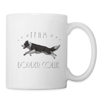 Team Border Collie - Black and White - Mug blanc - blanc - Droite