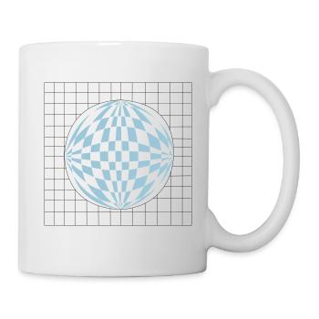Boule 3D - Mug blanc - blanc - Droite