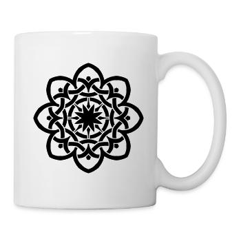 | de fleurs celtiques Idée cadeau pour les anniversaires - Mug blanc - blanc - Droite